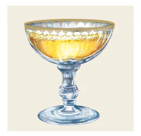 Champagne Coupe Napkins