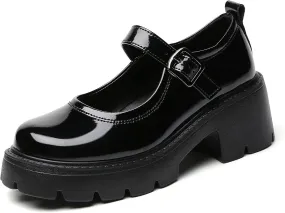 Mary Jane Shoes Platform Mary Janes for Women Chunky Heel Pumps Business Casual Shoes Dress Shoes Comfortable Dressy Office Work Shoes for Ladies Womens