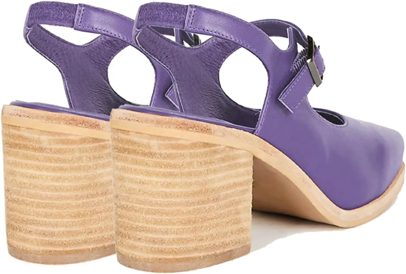 MOOMMO Women Block High Heel Slingback Mary Jane Pumps Platform Square Toe Ankle Buckle Strap Closed Toe Sandals 3 Inch Stacked Chunky Heel Dress Pumps Matte Vintage Comfy Office Daily 4-11 M US