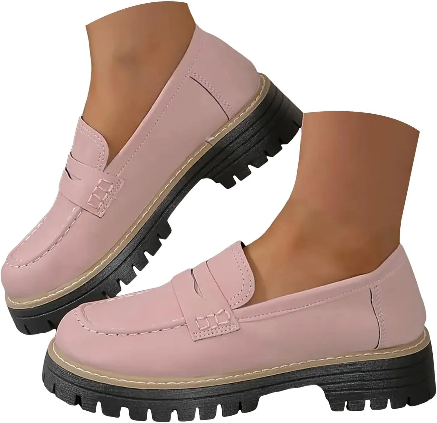 Orthoture-Orthopedic Platform Loafers Comfortable Women's Fashion Loafers Casual Dress Work Loafers Slip-On Walking Shoes