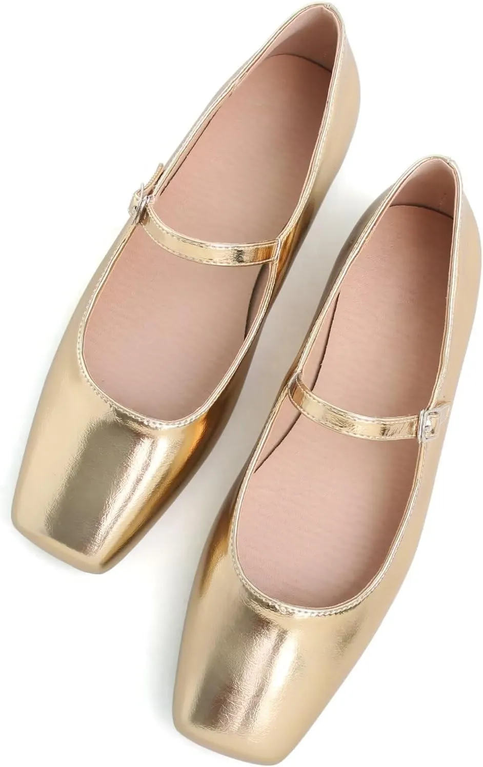 SAILING LU Women's Retro Plaid Dress Shoes Comfort Pointed Toe Adjustable Buckle Ballet Flats Portable Holiday Shoes