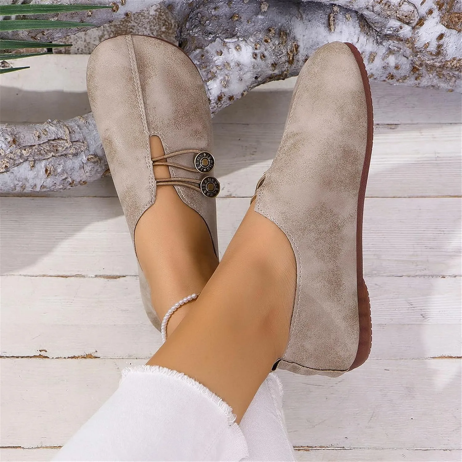 Summer Sandals for Women 2025 Soft Soled Round Toe Flats Dress Flat Dressy Ballet Low Wedge Ladies Fashion Trendy Solid Color Leather Buckle 2025