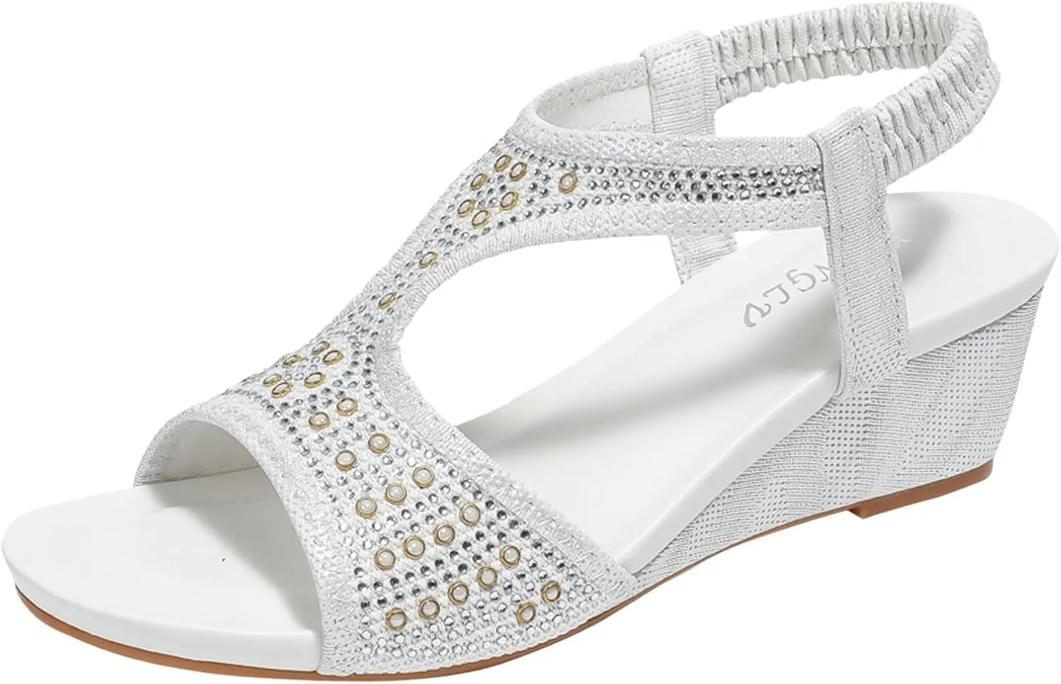 Temperament Thick Bottom Sandals for Women Classic Ankle Strap Wedge Heels Sandal Dress Sandals for Women