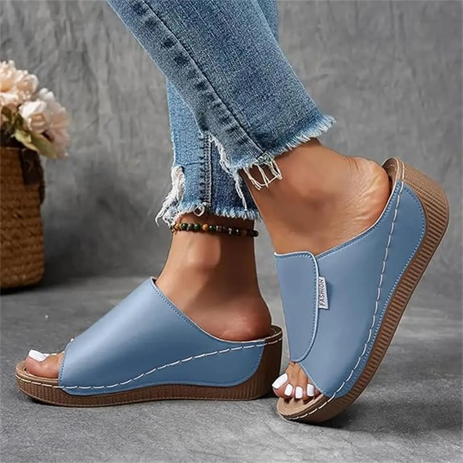 Women Sandals Comfortable Dressy Summer Orthopedic Slippers Arch Support Orthotic Slides for Plantar Fasciitis 2025