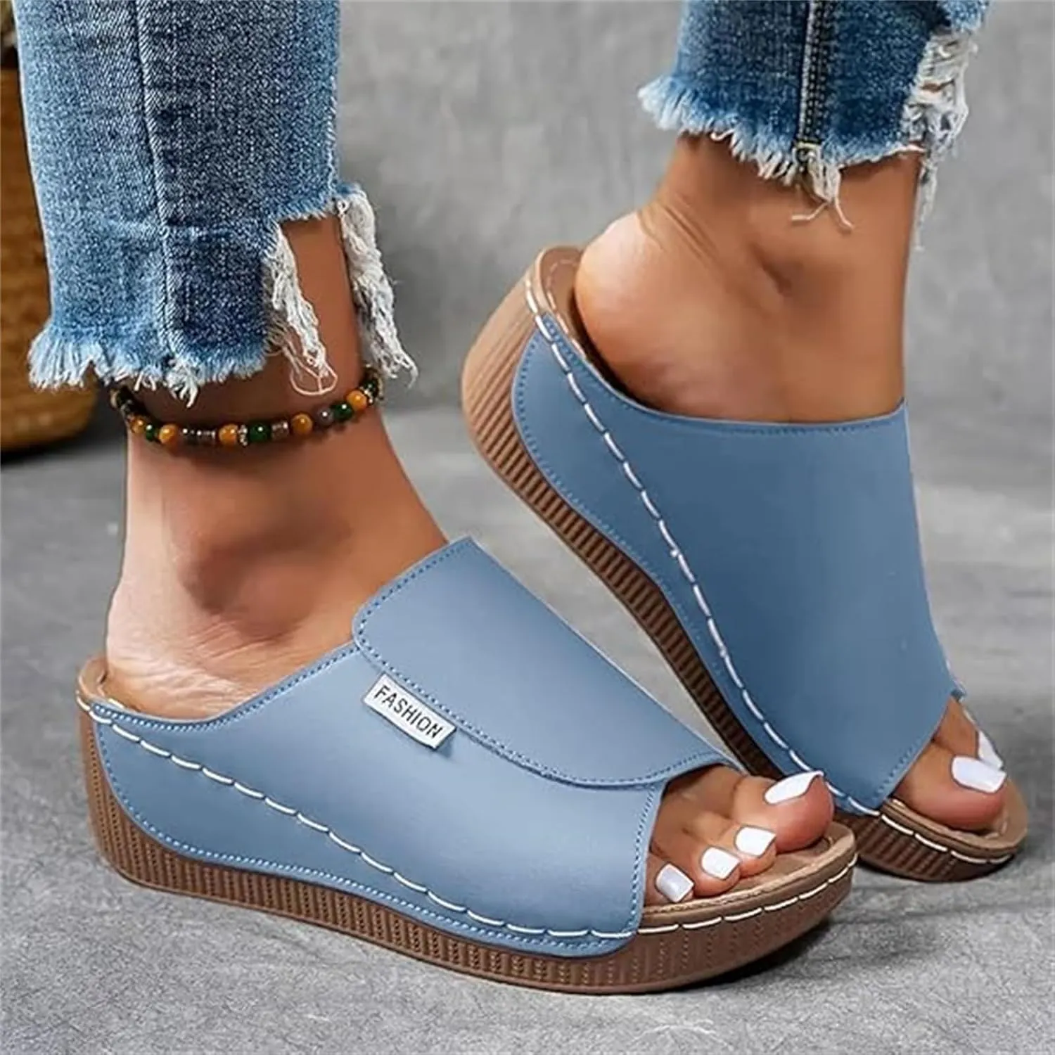 Women Sandals Comfortable Dressy Summer Orthopedic Slippers Arch Support Orthotic Slides for Plantar Fasciitis 2025