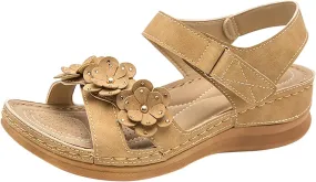 Womens Wedge Sandals Comfortable Dressy Arch Support Ankle Strap Sandals Summer Open Toe Wedge Sandal Casual Bohemian Shoes