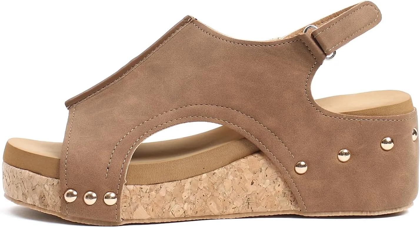 Yanzhenglip 2025 New Platform Sandals with Ankle Strap Open Toe Wedge Sandals for Women Wedge Sandals Platform Wedge Sandal Open Toe Sandals Dressy Summer Shoes